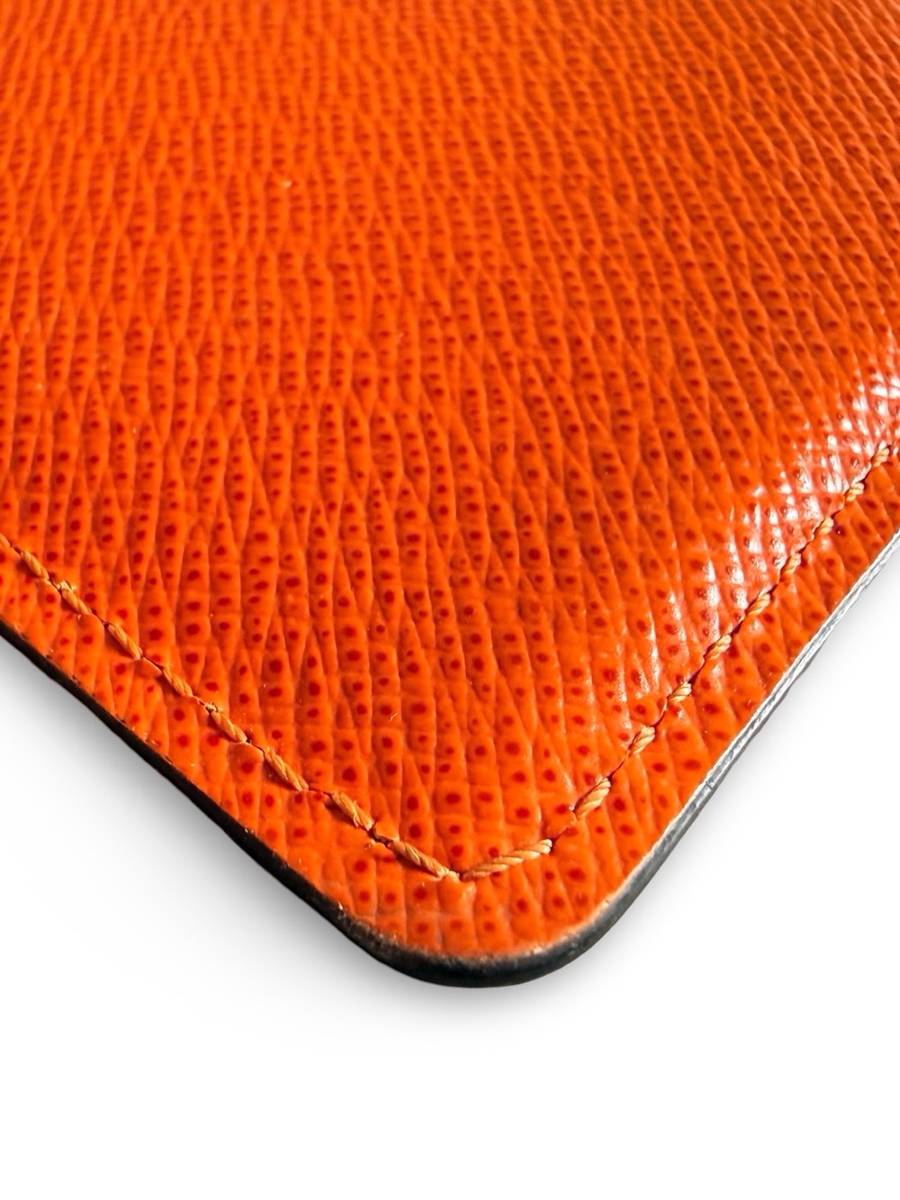Louis Vuitton Calfskin Jeanne Wallet Insert Card Holder - Piment Orange - Picture 8 of 9